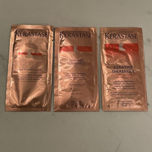 Lot of 12 New Hair Care Samples and L'Occitane Make Up Travel Bag - Picture 5 of 7